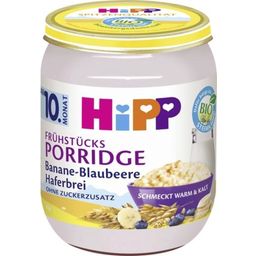 Bio Frühstücks-Porridge Banane-Blaubeere Haferbrei