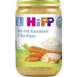 HiPP Bio Menü Reis mit Karotten und Bio-Pute - 220 g