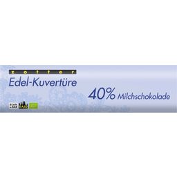 Zotter Schokoladen Bio Edel-Kuvertüre - 40% Milchschokolade