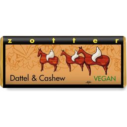 Zotter Chocolate Organic Date & Cashew - 70 g