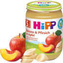 HiPP Bio jablka s banány a broskvemi - 190 g