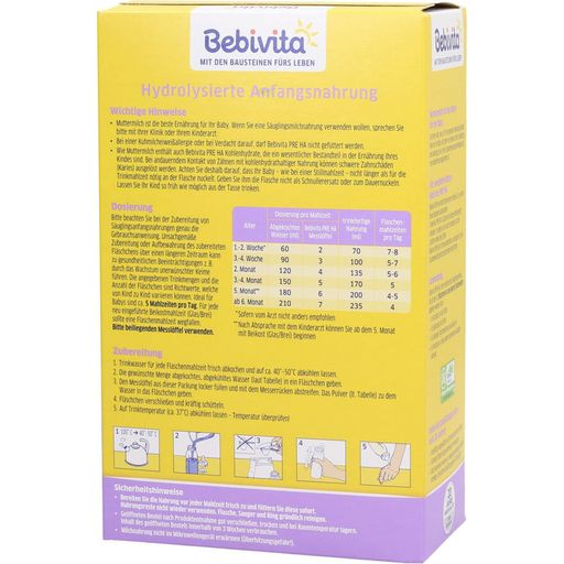 Bebivita Latte Idrolizzato per Lattanti, Pre HA - 500 g