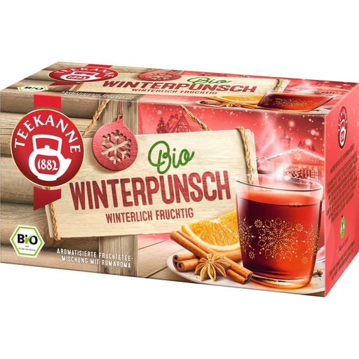 TEEKANNE Organic Winter Punch Tea - 18 double chamber teabags