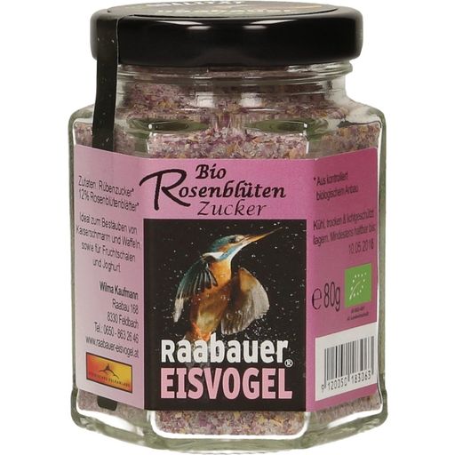 Raabauer Eisvogel Zucchero Bio ai Petali di Rosa - 80 g