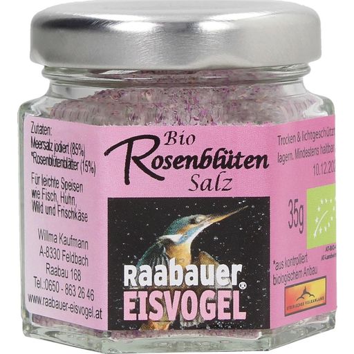 Raabauer Eisvogel Sel aux Pétales de Rose Bio - 35 g