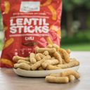 NATURAL CRUNCHY Organic Chilli Lentil Sticks - 75 g