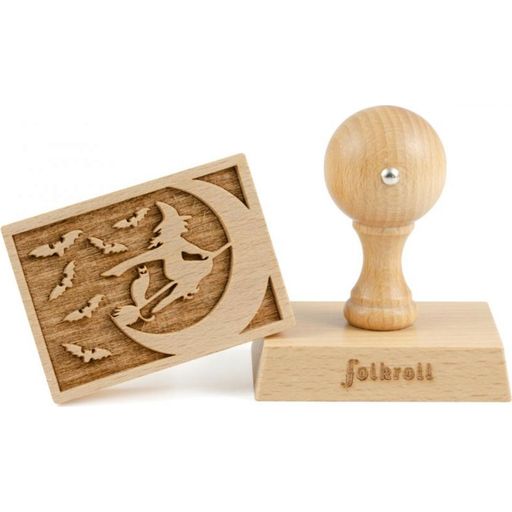 folkroll Witch Cookie Stamp, 70 x 50 mm - 1 Pc.
