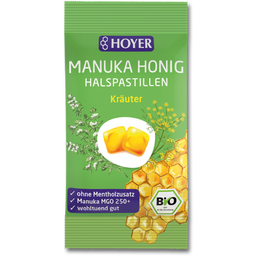Organic Manuka Honey Throat Lozenges - Herbs - 30 g