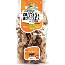 Organic Whole Grain Cappelli & Monococco Durum Wheat Semolina Pasta - Pappardelle