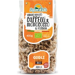 Bio makaron Gigli Cappelli & Monococco z pełnoziarnistej semoliny z pszenicy durum - 400 g