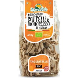 Organic Whole Grain Cappelli & Monococco Durum Wheat Semolina Pasta - Tagliatelle - 400 g