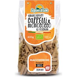 Bio makaron Maccheroni Cappelli i Monococco z pełnoziarnistej pszenicy durum - 400 g