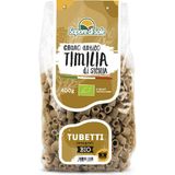 Biologische Tubetti Timilia Volkoren Durum Tarwe Griesmeel Pasta