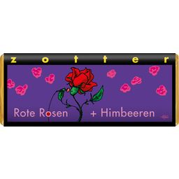 Zotter Schokoladen Chocolat Bio "Roses Rouges + Framboises"