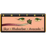 Zotter Schokolade Organic Skyr, Rhubarb and Avocado