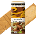 Chocolate Bio Arriba y Abajo - Caramelo + Pistacho y Almendra - 70 g