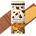 Chocolate Bio Arriba y Abajo - Chocolate con Leche + Caramelo y Naranja - 70 g