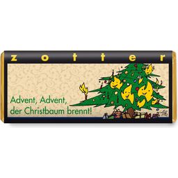 Zotter Schokoladen Advent, advent, de kerstboom brandt - 70 g