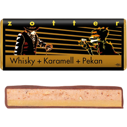 Zotter Schokoladen Bio Whisky + Karamell + Pekándió - 70 g
