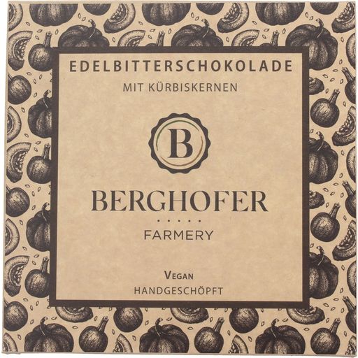 Berghofer Farmery Kürbiskernschokolade Edelbitter - 100 g