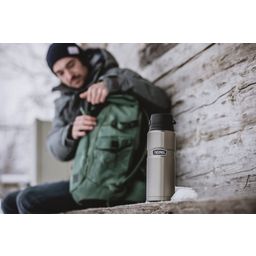 Thermos KING BOTTLE for Drinks - matte steel