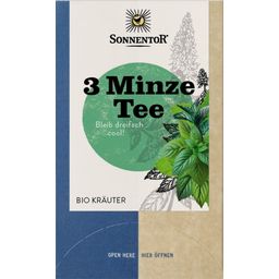 Sonnentor Organic 3-Mint Tea - 18 double chamber tea bags