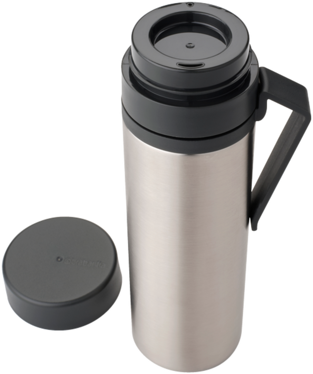 Brabantia Make & Take - Botella Termo, 0,5 L - Dark Grey