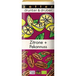 Zotter Schokoladen Bio drunter & drüber Zitrone & Pekannuss - 70 g