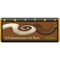 Zotter Schokoladen Chocolat Bio "Mousse au Chocolat & Rhum"