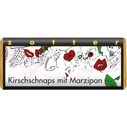 Zotter Schokolade Organic Cherry Brandy with Marzipan - 70 g