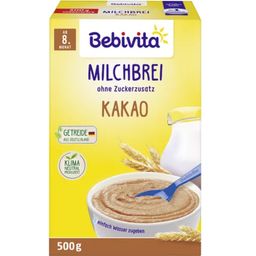 Bebivita Kaszka mleczna bez dodatku cukru, kakao - 500 g