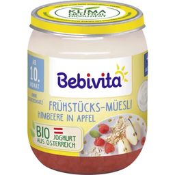 Bio Babygläschen Frühstücks-Müesli Himbeere in Apfel - 160 g