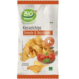 Biologische Kettlechips Tomaat & Basilicum - 100 g