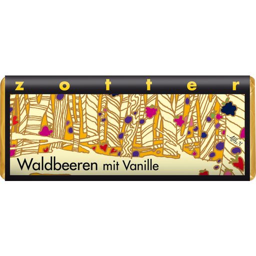 Zotter Schokoladen Bio Frutas del Bosque con Vainilla - 70 g