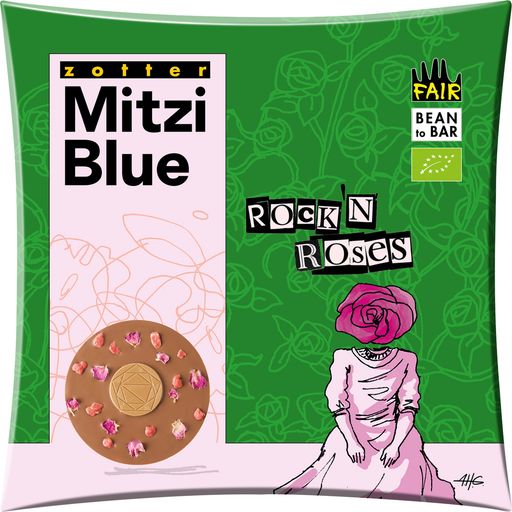 Zotter Schokoladen Biologische Mitzi Blue Rock'n' Roses
