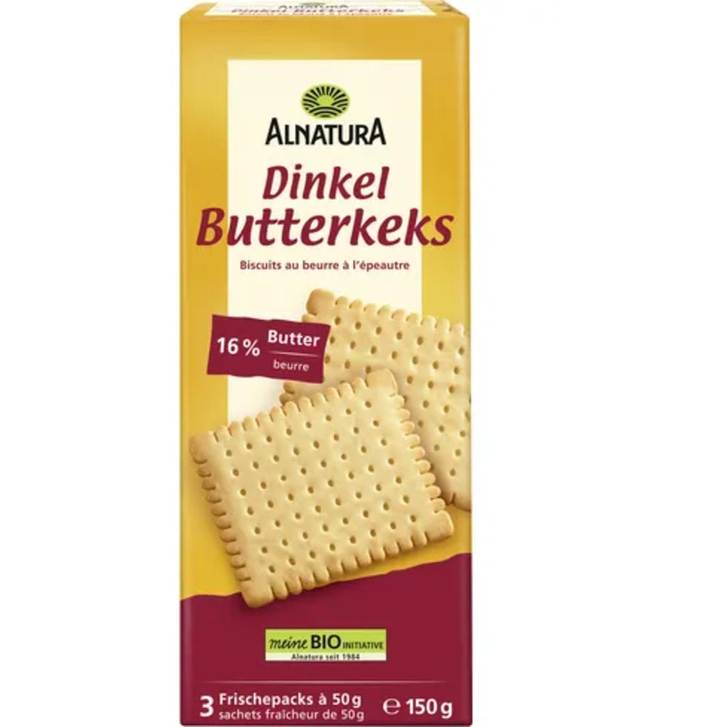 Alnatura Bio Dinkel Butterkeks, 150 g