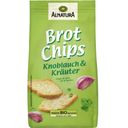 Bio chipsy z chleba z czosnkiem i ziołami