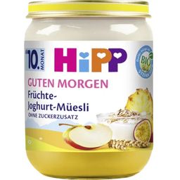 Organic Baby Food Jar - Good Morning Fruit Yoghurt with Muesli - 160 g
