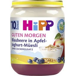 Organic Baby Food Jar - Good Morning Blueberry in Apple Yoghurt Muesli - 160 g
