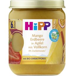 Petit Pot Bio - Mangue, Fraise, Pomme et Céréales Complètes  - 160 g