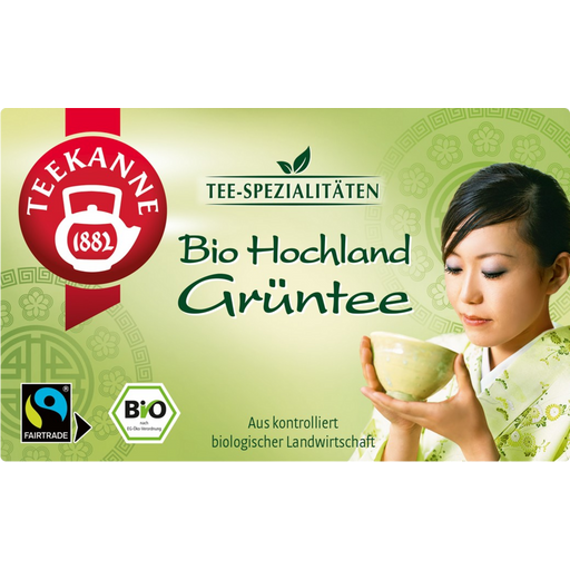 Teakülönlegességek Felföldi Zöld tea BIO, Fairtrade és RFA - 20 dupla kamrás teafilter