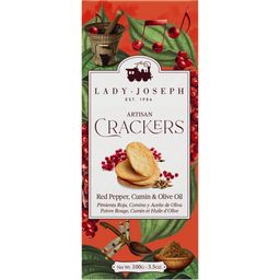 Lady Joseph Cracker mit Pfeffer, Kümmel & Olivenöl