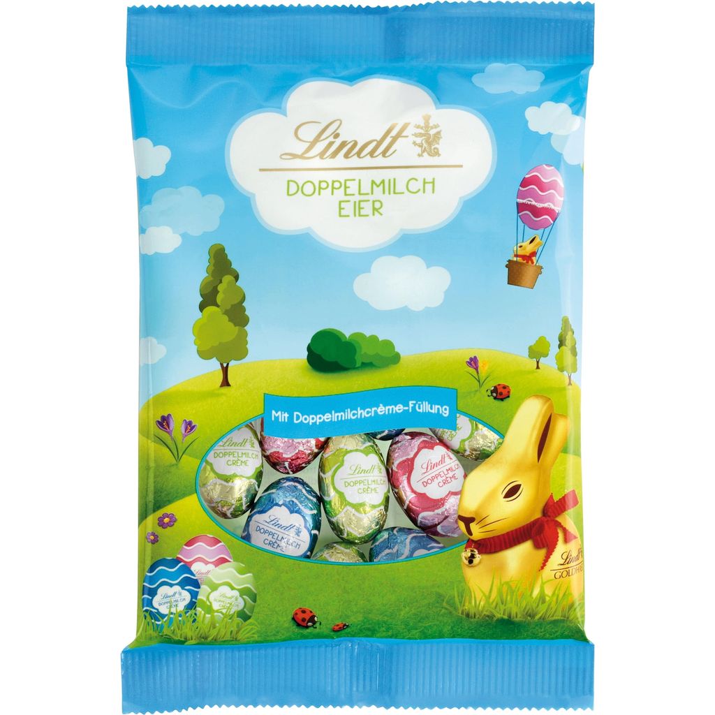 Lindt Chocolate Eggs - Double Milk Cream, 100 g - Piccantino Online Shop UK