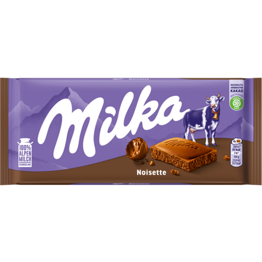 Milka Mleczna czekolada z kremem Noisette - 100 g