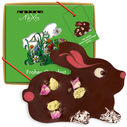 Bio MiXing zajček VEGAN - temna čokolada & nougat de luxe