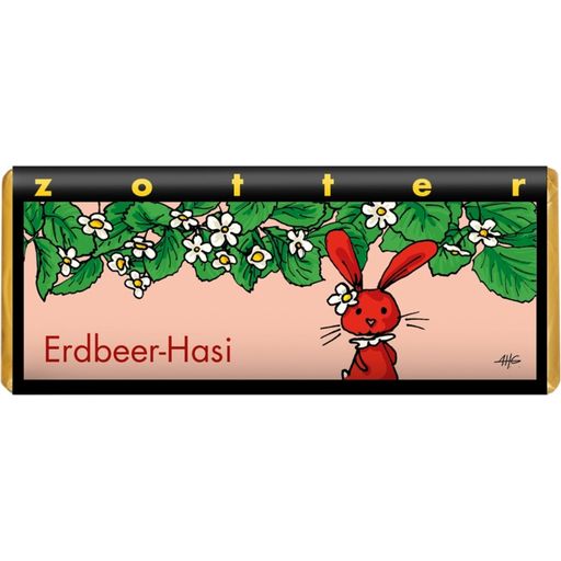 Zotter Schokoladen Bio Erdbeer-Hasi - 70 g