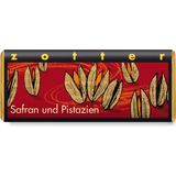 Zotter Schokoladen Bio čokolada - "žafran in pistacije"