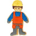 Construction Worker Cookie Cutter, Stainless Steel, 8 cm - 1 Pc.