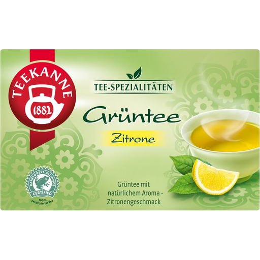 TEEKANNE Green Tea Lemon Specialty Tea RFA - 20 double chamber bags