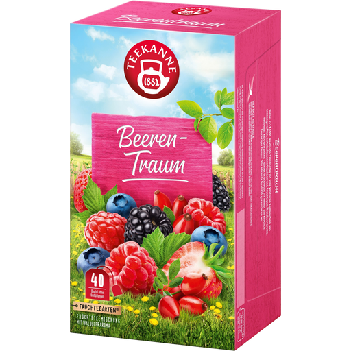 Früchtegarten Fruit Tea - Berry Dream (Family Pack) - 40 double chamber bags